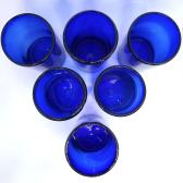 Solid Cobalt Blue 14 oz Drinking Glasses (set of 6)
